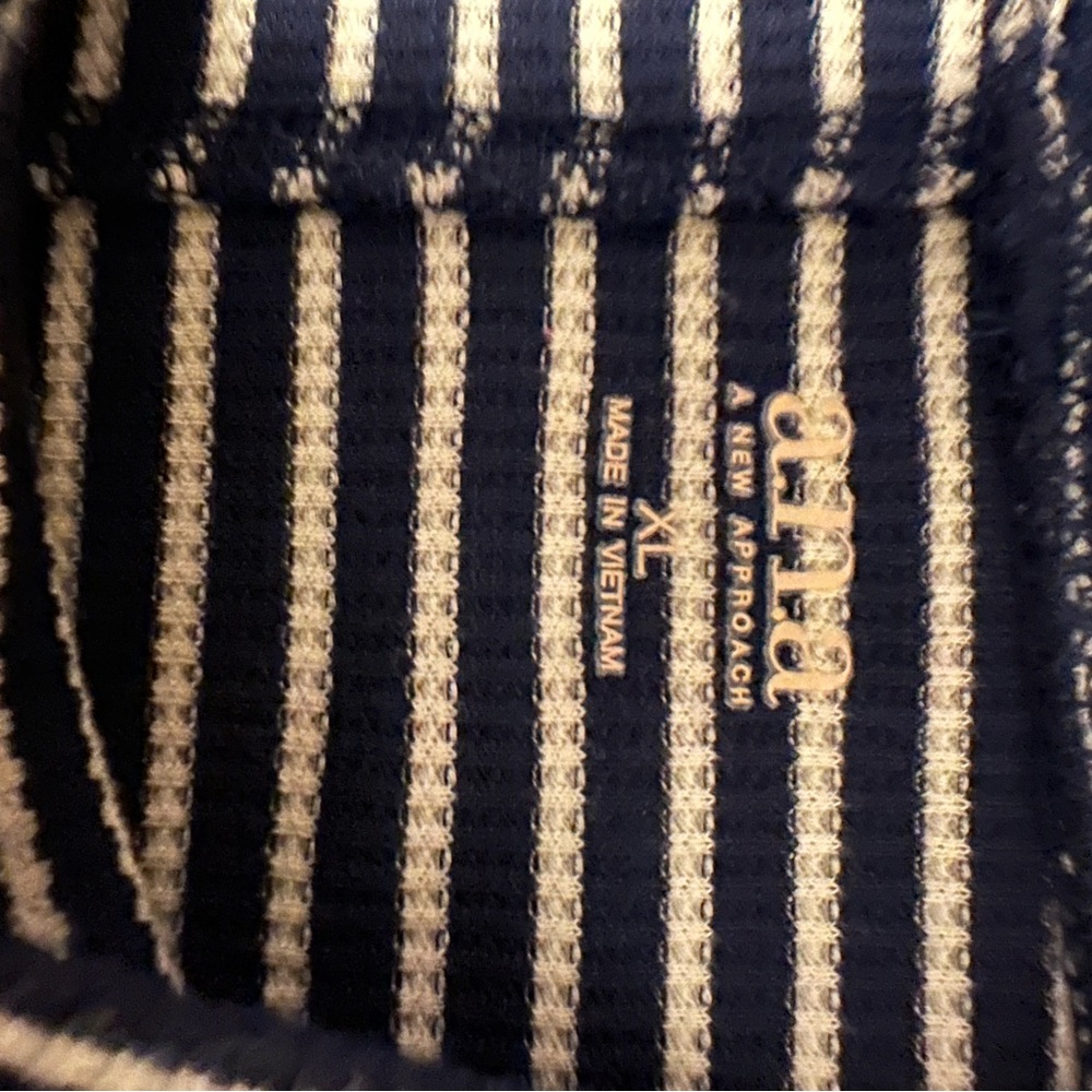 Arma xl navy blue and white half turtle neck